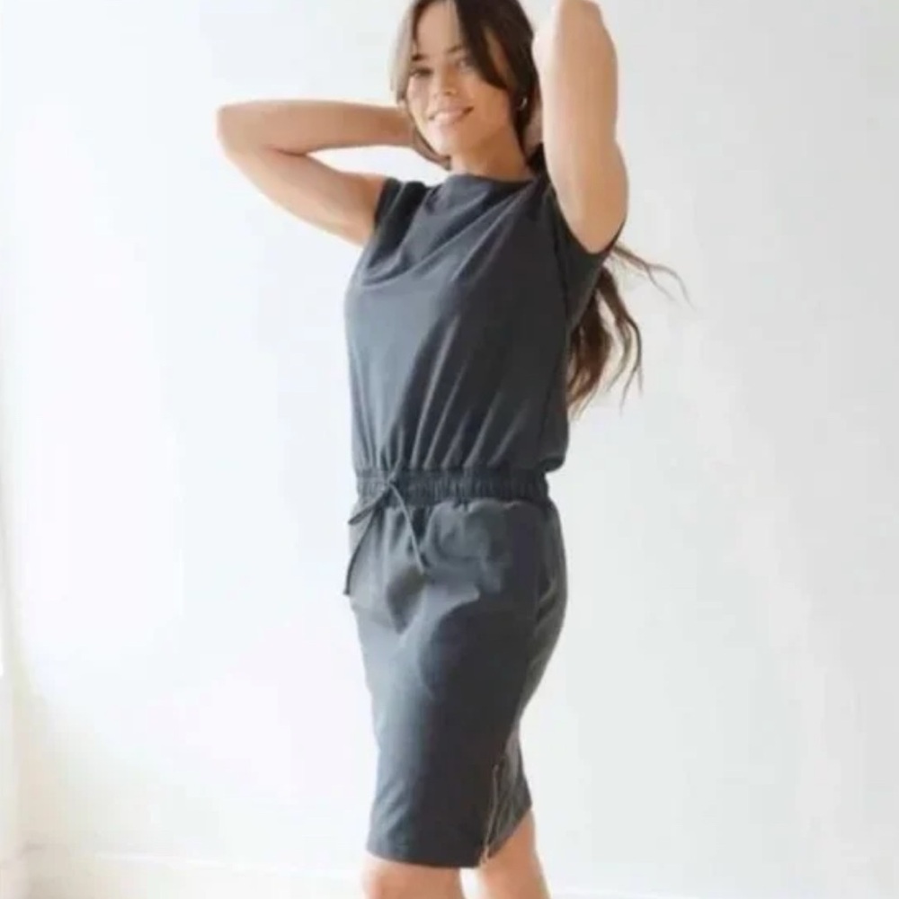 Albion Fit Gray Going Places Dress